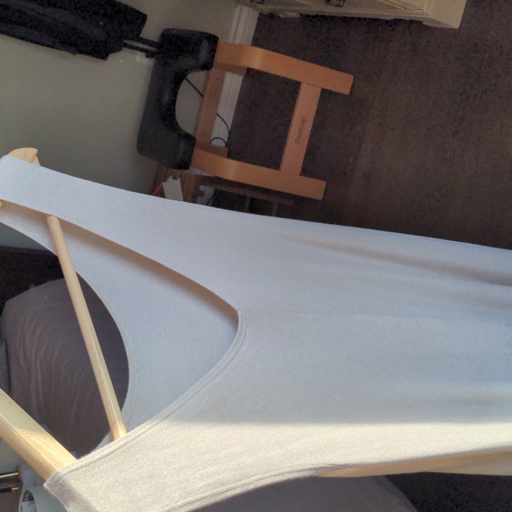Lux Back2Front Tank Dress, Cream Reversible Canadian Summer Wedding mid-length